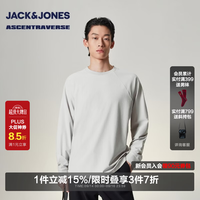 杰克琼斯 杰克·琼斯（JACK&JONES）男装秋季长袖T恤男插肩袖宽松圆领简约打底衫226102004