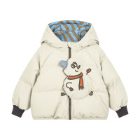 马拉丁 儿童羽绒服 米白-小雪人 110