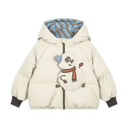 马拉丁 儿童羽绒服 米白-小雪人 110