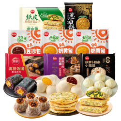 思念 速冻包子饺子组合 7件装 方便食品