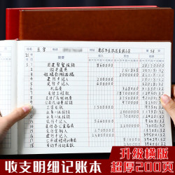 左蒂 收支簿出纳明细账店铺家庭用营业收入支出每日流水现金日记账本