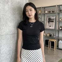 NIKE 夏季时尚运动简约百搭女子修身圆领短袖T恤