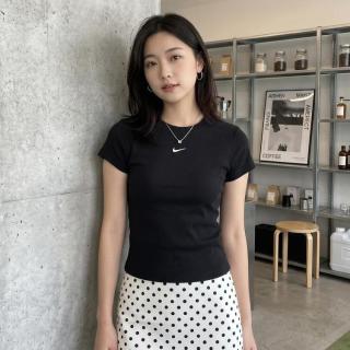 NIKE 夏季时尚运动简约百搭女子修身圆领短袖T恤
