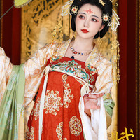 聽月小築 听月小筑原创女春夏唐制齐胸裙国风唐风新中式改良汉服