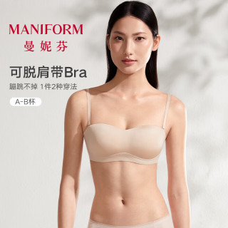 曼妮芬 无痕抹胸美背 粉底肤 80B (36) （85C也可拍）
