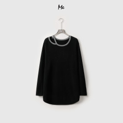 ME100绵羊毛时尚品质毛衣显瘦圆领长袖上衣MEQC1698