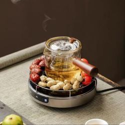 艾玛诗T6新款电陶炉围炉煮茶套组超薄煮茶炉多功能煮茶器小型烧水