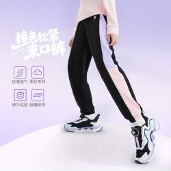 特步 轻薄透气 女童长裤