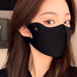 UPF50+3D立体防晒口罩女夏季夏天新款护眼角防紫外线冰丝缅罩