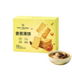 1号会员店 香葱薄饼干870g羊肚菌鸡汤风味葱油薄脆饼干办公室休闲零食小吃