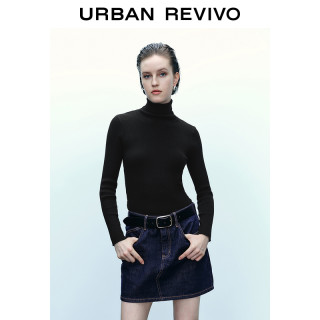 UR UR冬季女装时尚休闲百搭高领紧身针织衫UWB930001