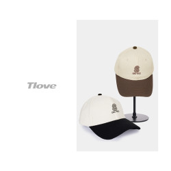 TLOVE 6886撞色拼接鸭舌帽男女款休闲百搭软顶棒球帽户外登山帽