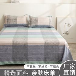 床单单件床盖学生宿舍被单磨毛四季通用单人双人