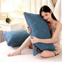 高枕头不变形加厚加高护枕芯男家用助睡眠酒店专用带枕