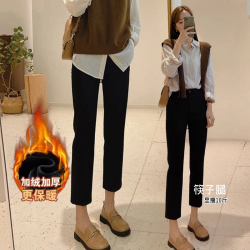 万年不衰！经典时尚新款烟管裤女裤黑色八九分直筒裤显瘦西装裤