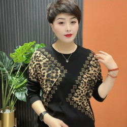 中老年女装妈妈装打底衫女内搭可外穿洋气宽松版型洋气女装上衣