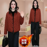 高档女装新款休闲洋气减龄轻薄小棉袄时尚女秋冬保暖短款棉服外套