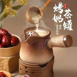 探险者 围炉煮茶烤火炉套装煮茶器具铸铁茶壶烤奶茶罐茶杯四宫格