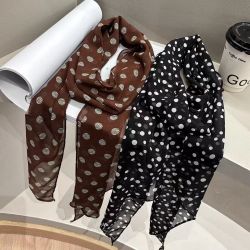 法式复古长条丝巾高级配饰系脖女新款飘带领巾百搭围巾