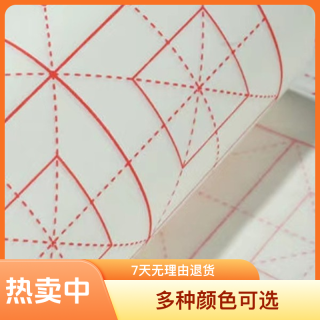 琴江文房半生半熟宣纸练习不晕墨加厚红线黑线米字格书法纸毛笔字