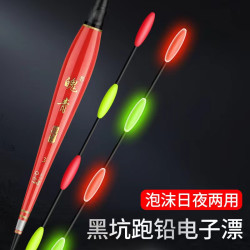 魄青跑铅夜光6目无铅自立日夜两用醒目豆尾青鱼大物黑坑夜光漂