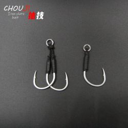 盛河 抽技铁板钩  铁板钩   伊势尼钩形 前双后单为一套 赠高强连接圈