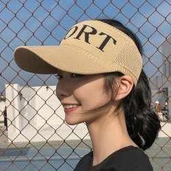 镂空空顶帽鸭舌爆款女款遮阳帽子2026太阳帽薄款百搭洋气夏季新款