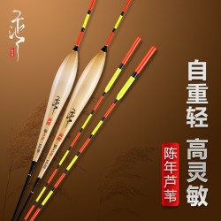 乐池高灵敏芦苇鱼漂轻口芦苇漂加粗醒目鲫鱼漂正品大物漂芦苇浮漂