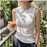 薄款大码背心女纯棉打底吊带遮副乳内穿内搭白色无袖T恤显瘦宽肩