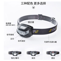 充电感应头灯 迷你便携防水 钓鱼灯饵灯 户外强光照明