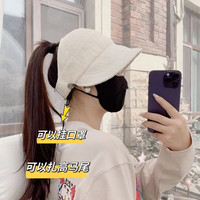 网红同款户外升级版防晒遮阳鸭舌帽女夏季显脸小百搭透气空顶帽子