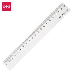 得力 6220直尺20cm(透明)