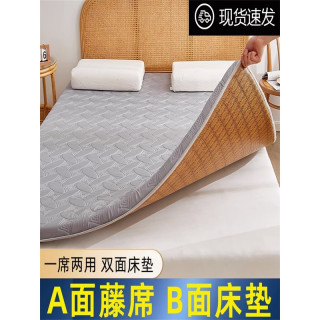榻榻米夏季冰丝凉席床垫子软垫学生宿舍单人冬夏两用折叠薄款家用