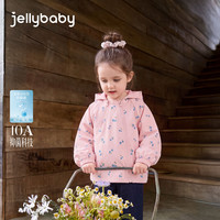 JELLYBABY 杰里贝比 女童碎花冲锋衣 粉色 90cm