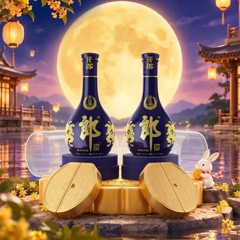 淘金币1119.82元、中秋送好礼：郎酒 青花郎 53度 酱香型白酒 500ml*2瓶