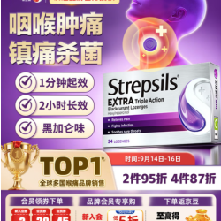 使立消 润喉糖黑加仑口味 24粒
