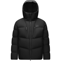 森马 90绒子轻量连帽羽绒服 黑色 2XL