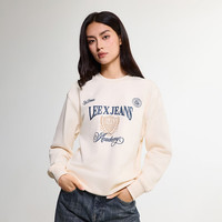 Lee 26早秋新品舒适版圆领罗纹Logo印花男女同款长袖卫衣