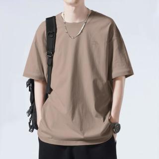 安踏 针织短袖男女学生夏季薄款纯色圆领套头宽松透气t恤中性休闲上衣