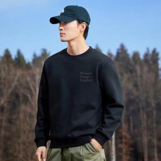 拓路者 字母印花圆领卫衣春秋款简约运动风青年穿搭休闲百搭男式上衣