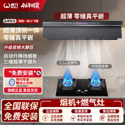 威力 油烟机顶侧一体超薄自清洗静音一级能效大吸力变频抽油烟机 变频