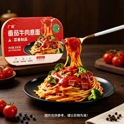 M 广微餐 黑椒牛肉意面 350g