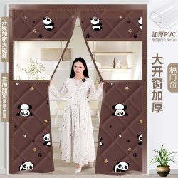 冬季棉门帘夏季空调隔断帘加厚保暖挡风防风家用免打孔魔术贴自粘