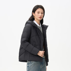 千仞岗 真五折~650+蓬松90绒子韩版短款羽绒服