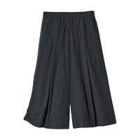 优衣库 486328 阔感裙裤 黑色 M 女装休闲裤