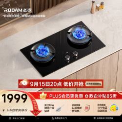 老板 双灶台JZY-57B9A-D2P防干烧+烟灶联动液化气燃气灶煤气灶（新老混发）
