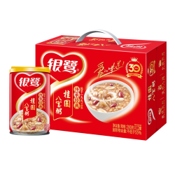 银鹭 八宝粥整箱装桂圆莲子早餐礼盒速食粥营养零食品