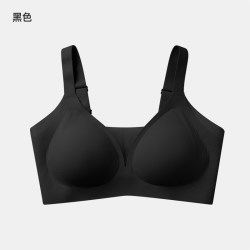 黄小姐 大码舒适型文胸5.0收副乳果冻条无钢圈软支撑内衣女