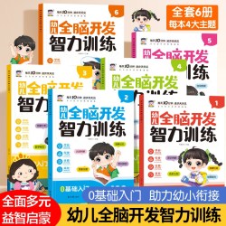 幼儿全脑开发智力训练 全面开发孩子左右脑阶梯训练 益智启蒙培养能力幼小衔接 思维训练宝宝全脑开发儿童全脑潜能训练思维逻辑