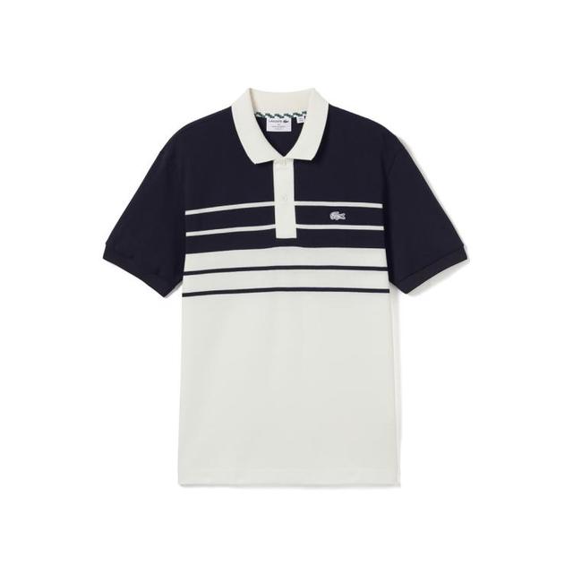 LACOSTE 法国鳄鱼男装春夏经典拼色上衣纯棉短袖T恤Polo衫男时尚百搭